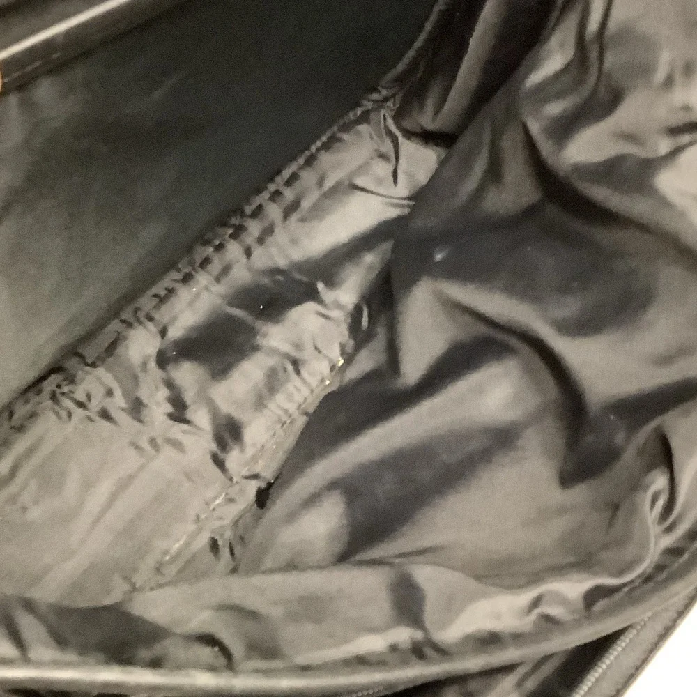 Tumi Black Leather Messenger Bag